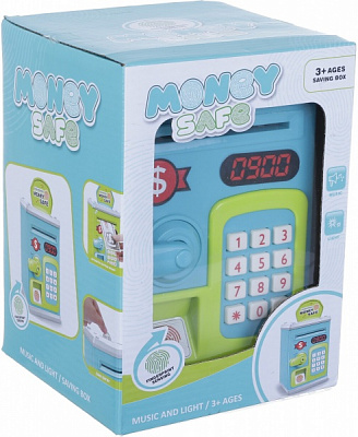 Сейф-копилка электронный детский банк голубой OTE0644690/blue