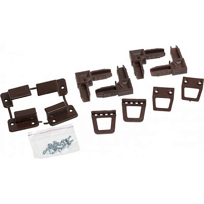 Комплект кріплень для зовнішньої москітної сітки коричневий