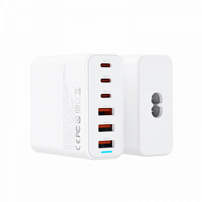 Сетевое зарядное устройство Xo L133 3хUSB-A, 3хUSB-C 75W White (L133.white)