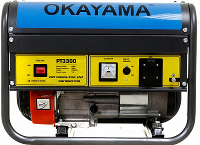 Електрогенераторна установка OKAYAMA 2,5 кВт / 2,8 кВт 230 В PT-3300 бензин