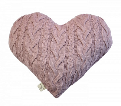 Подушка декоративная Сердце 33 см розовый 