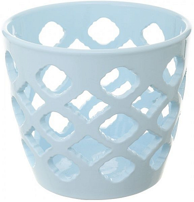 Горщик керамічний Ceramika-design ВК-20 ажур круглий 1л небесно-блакитний