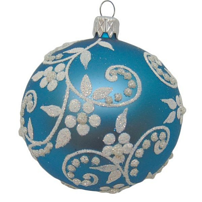 Куля новорічна d80 завиток 9724/28045