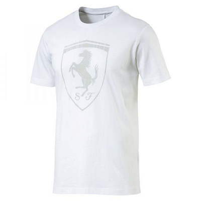 Футболка Puma Ferrari Big Shield Tee 57524104 L белый