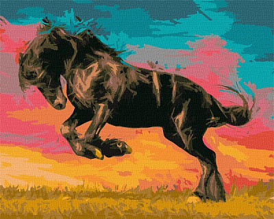 Картина по номерам Величественный мустанг 40x50 см 40x50 см Идейка 