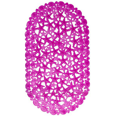 Килимок для ванної Arino Морська зірка 38х68 см бузковий