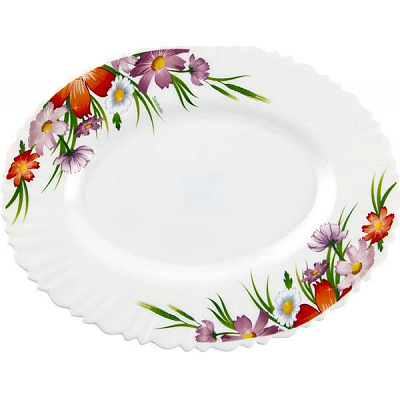 Блюдо Santorin Лето овальное 25.4 см