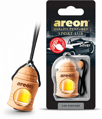 Ароматизатор на зеркало Areon Fresco Sport Lux NEW Silver 5 мл
