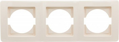 Рамка тримісна TEM Ekonomik горизонтальна кремовий 4324150