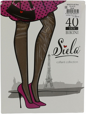 Колготки SIELA BIKINI 40 den glase р. 2 бежевый 