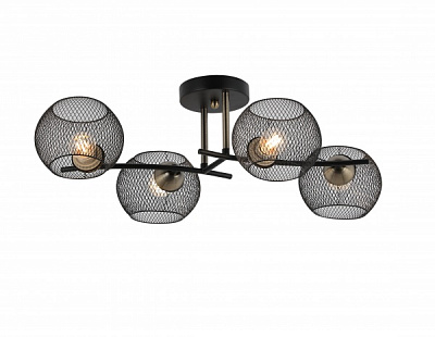 Люстра потолочная Blitz 4x60 Вт E27 черный 8256-44 