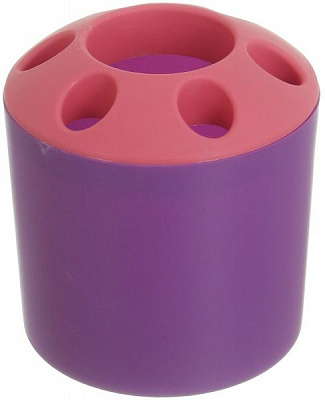 Подставка для ручек фиолетовая