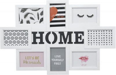 Коллаж на 8 фото 66,5х43,5х2,5 см 10x15 см белый 