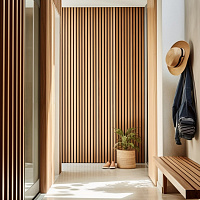 Рейкова панель акустична ПлиТТоргСервіс 17х600х2750 мм дуб 1,65 м.кв.