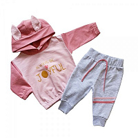 Комплект для дівчаток Colibri бежевий із рожевим р.68 G7070 