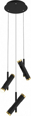Люстра подвесная WunderLicht LED 6x3 Вт черный 5428-33B 