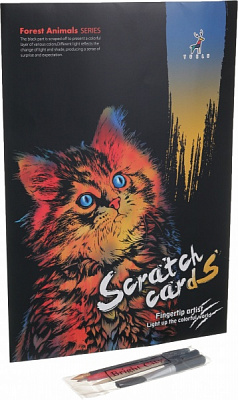 Скретч-картина Муркотик 40,5x28,5 см