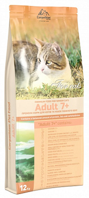 Корм сухий для котів та кішок похилого віку Carpathian Pet Food Adult 7+ 12 кг
