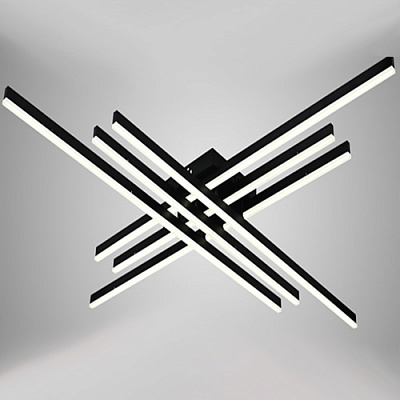 Люстра світлодіодна Luminaria Rovena 150 Вт LED-модуль 02 чорний ROVENA 150W 6L BLACK