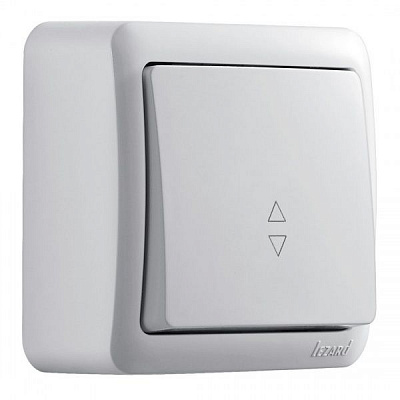 Вимикач одноклавішний Lezard Viola 16 А 250В білий 751-0200-105