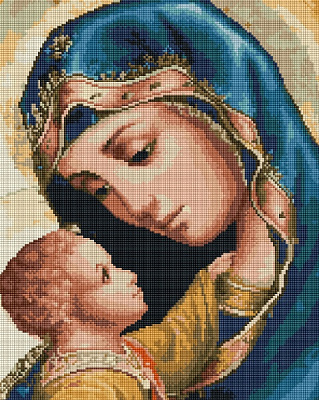 Алмазная мозаика Матерь Божья 40x50 см DBS25582 Brushme 