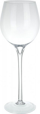 Ваза стеклянная прозрачная Бокал 50x18 см Wrzesniak Glassworks