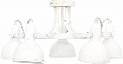 Люстра потолочная Arte Lamp Martin 5xE14 белый с золотистым A5216PL-5WG 