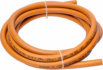 Рукав газовый Gutgas LPG 9х16.5 (пропан-бутан) 10 м.п 20 bar 