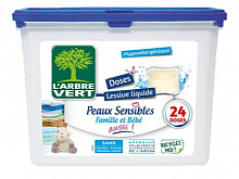 Капсулы для машинной стирки Larbre Vert Чувствительная кожа 24 шт. 