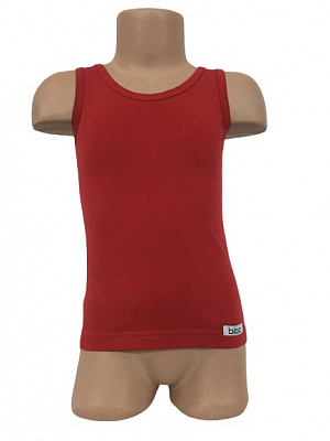 Майка детская для мальчиковдетские Bibo р.128 красный 44048 