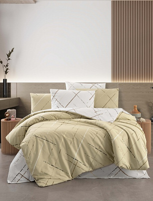 Комплект постельного белья Reflection 2 beige бежевый Begenal 