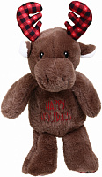 Мягкая игрушка HW плюшевая Рождественская Лось коричневая DT240638-12.5“