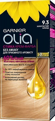 Краска для волос Olia Olia 9.3 золотистый блонд
