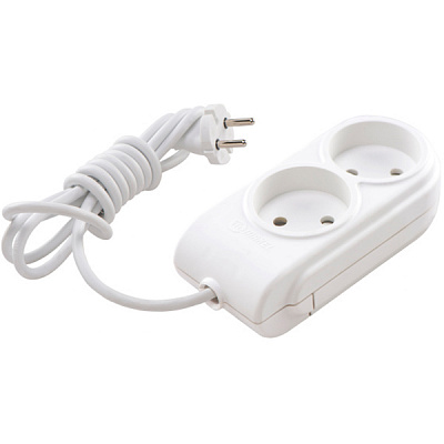 Подовжувач Makel с захистними шторками без заземлення 2 гн. білий 5 м N2010061