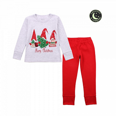 Пижама детская для мальчика Фламинго Christmas р.104 меланж 256-235 