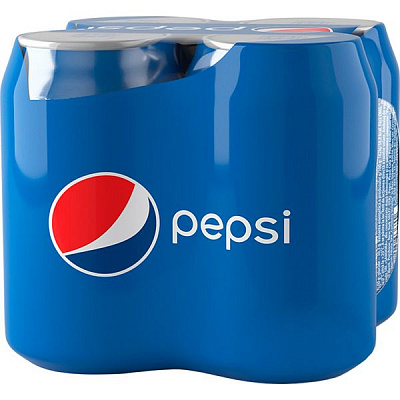 Упаковка безалкогольного напою Pepsi 0.33 л x 4 банки