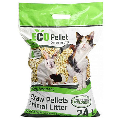 Наполнитель для туалета Eco Pellets Straw pellets animal litter 6 кг