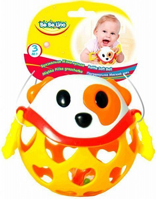 Іграшка-брязкальце Bebelino М'який м'яч Собака 58059