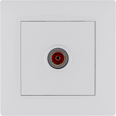 Розетка TV прохідна Makel Rizz IP20 білий 88001007