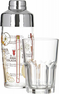 Набір бокалів для мохіто Mojito (шейк і 4 бокали) Luminarc