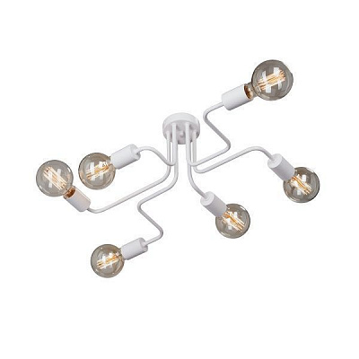 Люстра потолочная Vitaluce 6x40 Вт E27 белый V4196-0/6PL 