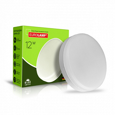 Лампа светодиодная Eurolamp 12 Вт матовая G53 220 В 4000 К LED-GX53-1240(N) 