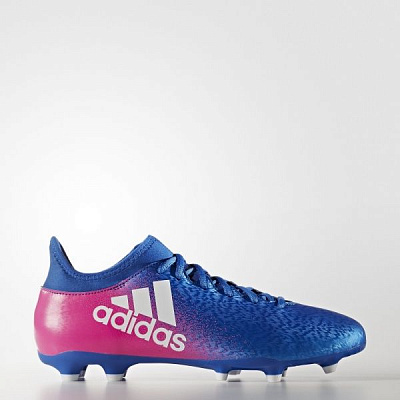 Бутси Adidas X 16.3 FG BB5641 р. UK 7 блакитний
