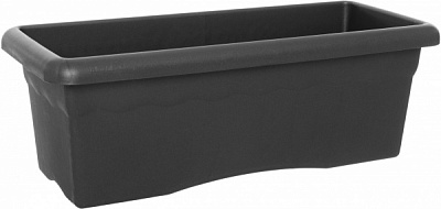 Горщик пластиковий Plastiken Terra Jardinera прямокутний 22л антрацит