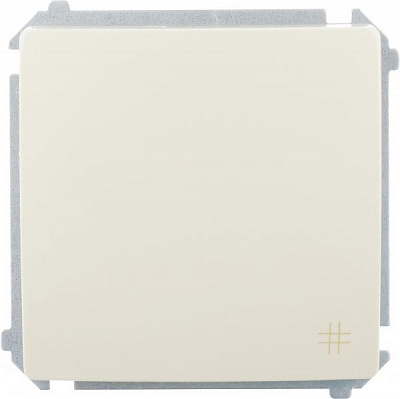 Вимикач перехресний одноклавішний Simon Basic без підсвітки 10 А 250В кремовий BMW7.01/12