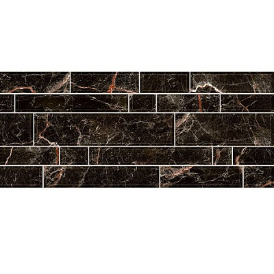 Плитка InterCerama PLAZA чорна 95 082 23x50