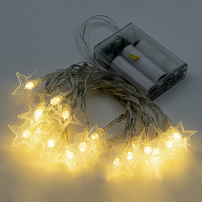 Декоративная гирлянда Altalusse (INL-2706B-20 Warm) встроенный светодиод (LED) 20 ламп 3 м 