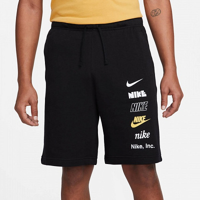Шорты Nike CLUB+ FT SHORT MLOGO FB8830-010 р. M черный