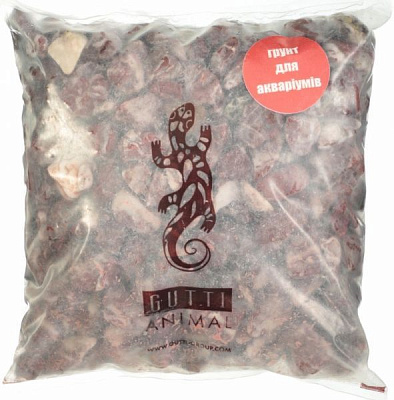 Грунт для аквариума GUTTI Мрамор Marmo rubino красный 4,5 кг