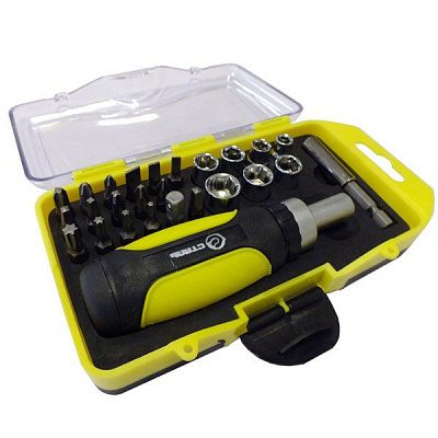 Набор отвертка + биты Сталь 40474